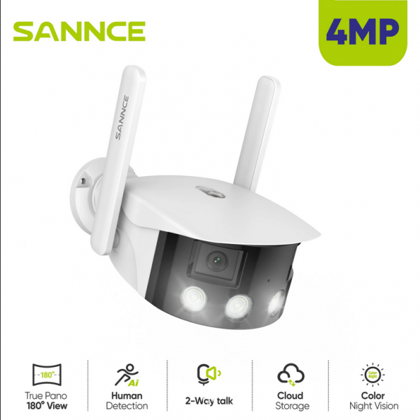 IP Surveillance Camera SENSE, 4 MP, Wi-Fi, Night vision